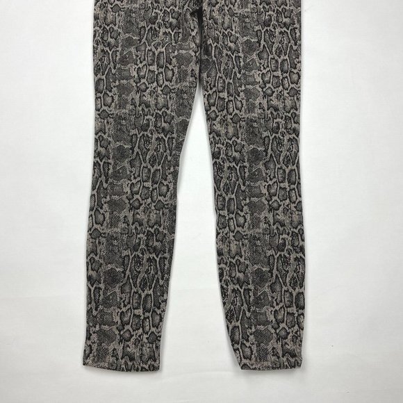 Spanx Jean-ish Snakeskin Ankle Jean Leggings Stretch Skinny Pant Pockets Women M - Picture 4 of 12